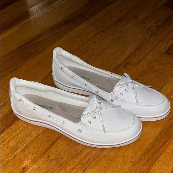 Grasshoppers Shoes - Grasshopper White Women's Slip-On Boat Loafers